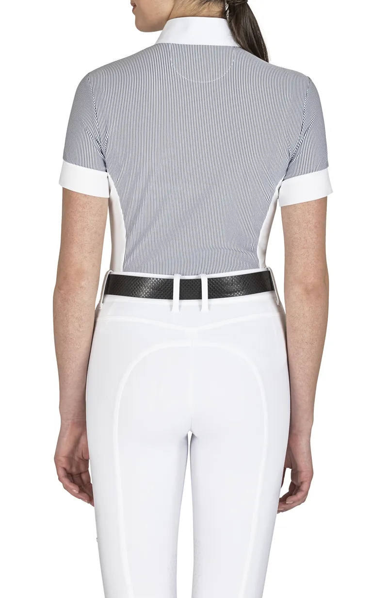 Equiline Eliciae Ladies Competition Shirt Diplomatic Blue-1